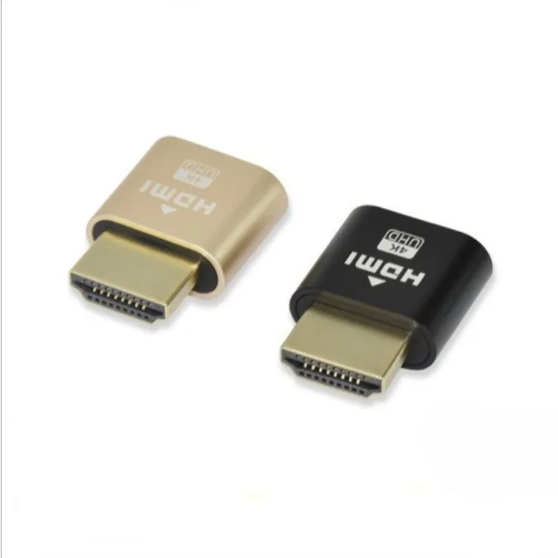 HDMI Dummy Plug 4K UHD EDID Emulator Virtual Display Adapter Headless Ghost Display for GPU Mining Rig Remote Desktop Lock