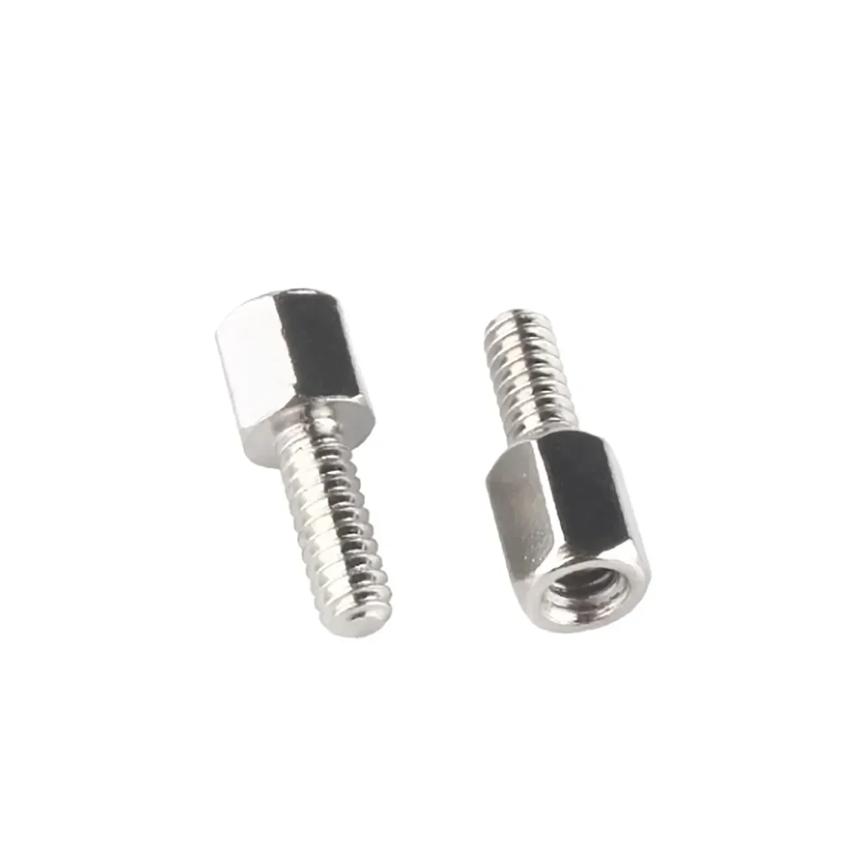 English Nickel Plated Hexagonal Copper Screw For Computer Case Graphics Card Vga Connector Db Head Serial Port Screw # 4-40