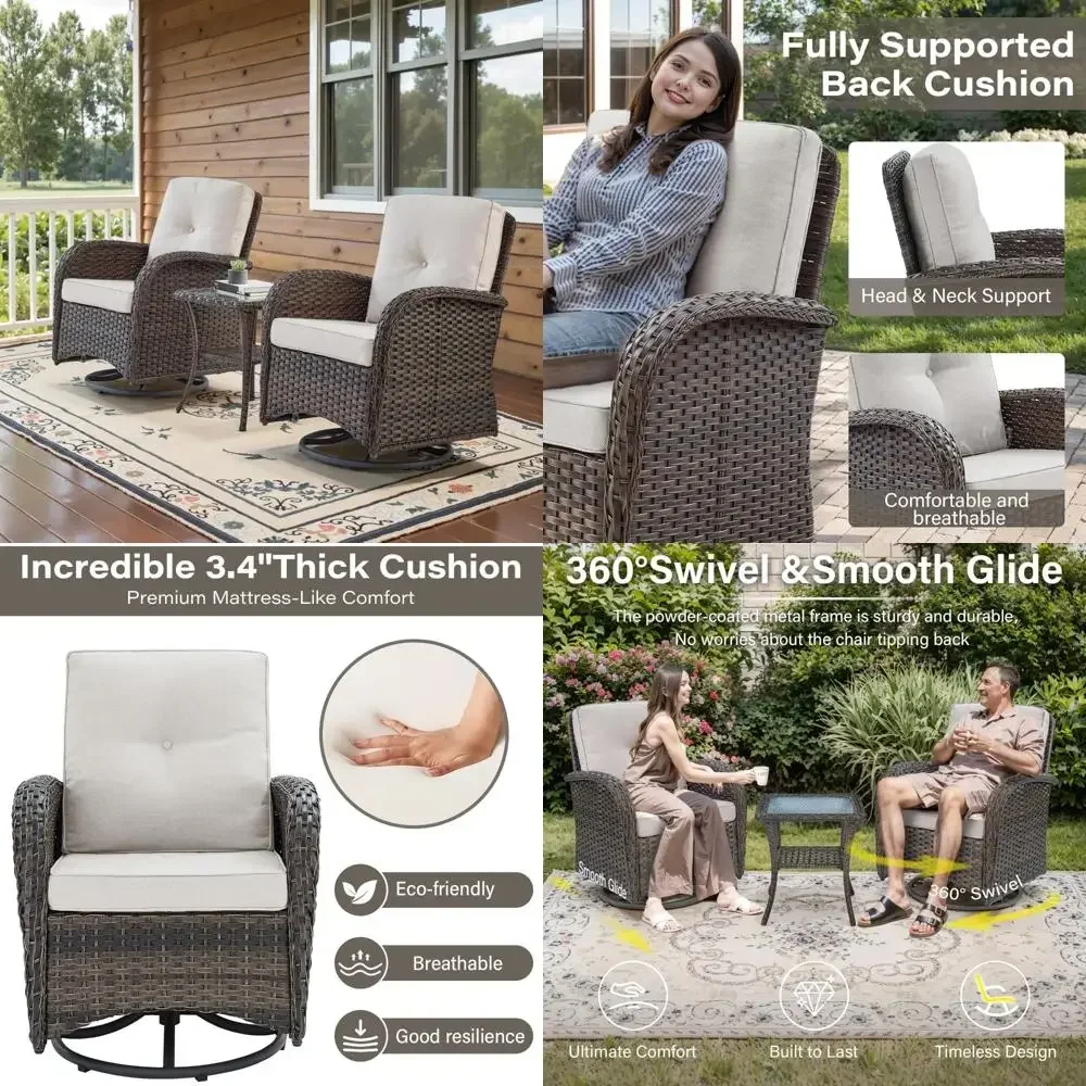 

Комплект велюровых кресел в стиле середины века с пуфиком для гостиных и спален