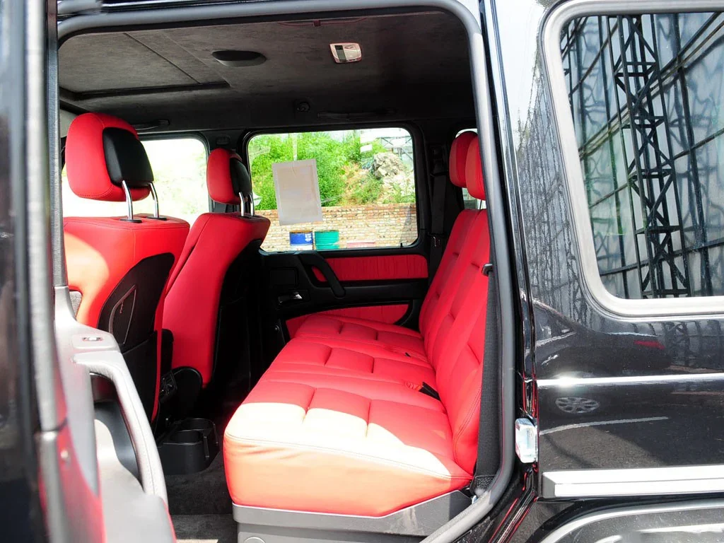 Spezieller Autositzbezug für Mercedes Benz G-Klasse G55 2009 2010 2011 2012, PU-Leder Sitzkissen-Schutz, Autositzbezüge – Detail 2