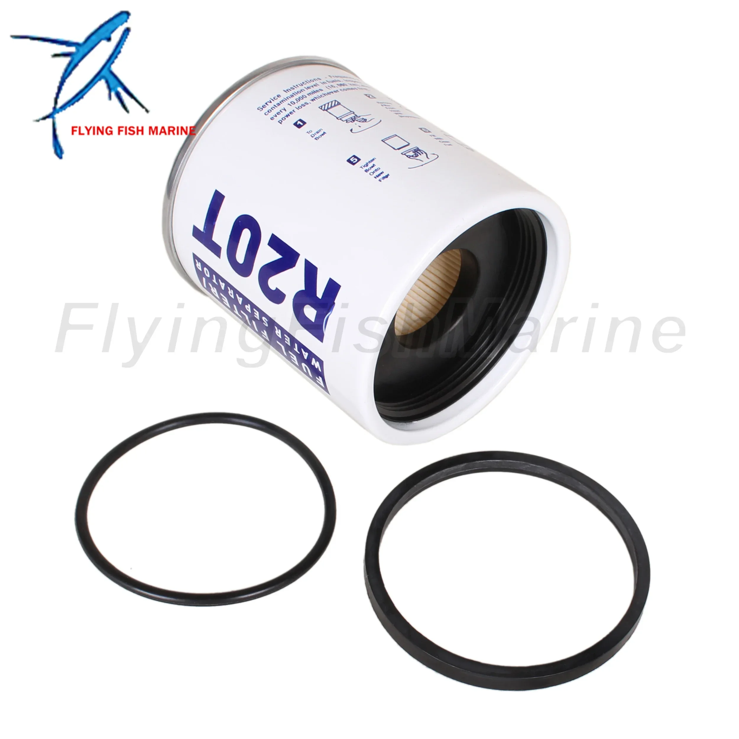 

R20T Element for Fuel Filter Water Separator for Racor Mercury Quicksilver Truck Bus Marine Spin-On 230R Series Boat Engine