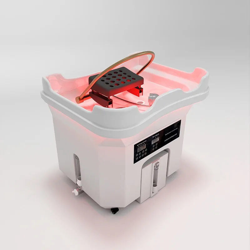 Beauty salon special mobile head therapy basin ear hair care salon head therapy machine with water circulation 2