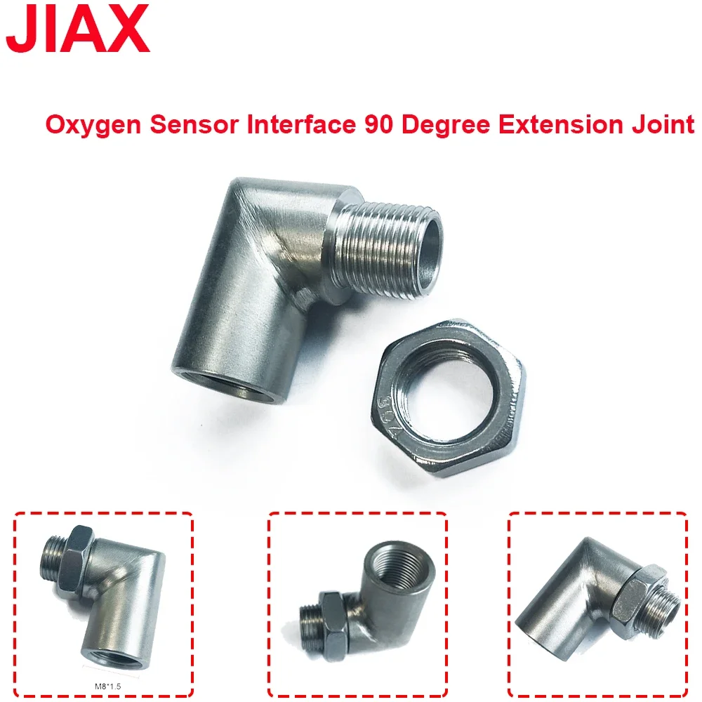 Interface of General Automotive Parts90-Degree Expansion Connector Nut for the Exhaust Pipe Oxygen Sensor Adapter