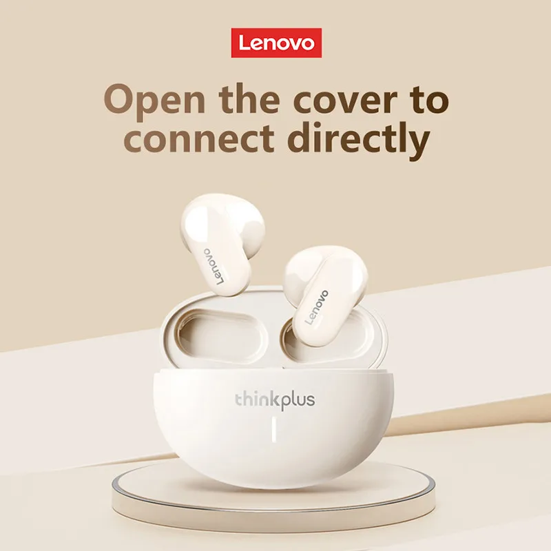 Original Lenovo LP19 Bluetooth 5.3 Sports Earphones Human Ear Design Headphones Simple Operation Easy to Grasp Headset with Mic