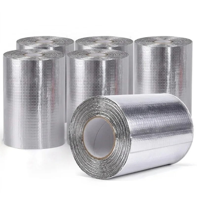 YITAPE Aluminum Foil Butyl Tape 5cm*5M Waterproof Sealing Tape Super Strong Repair for RV Roof Pipe Leak Boat Window Glass