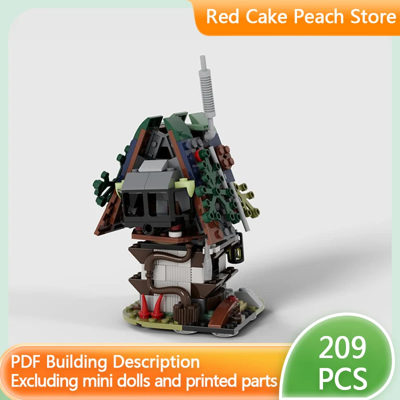 

Medieval Castle Model MOC Building Bricks Abandoned Log Cabin Modular Technology Children Holiday Gifts Assemble Toys Suit