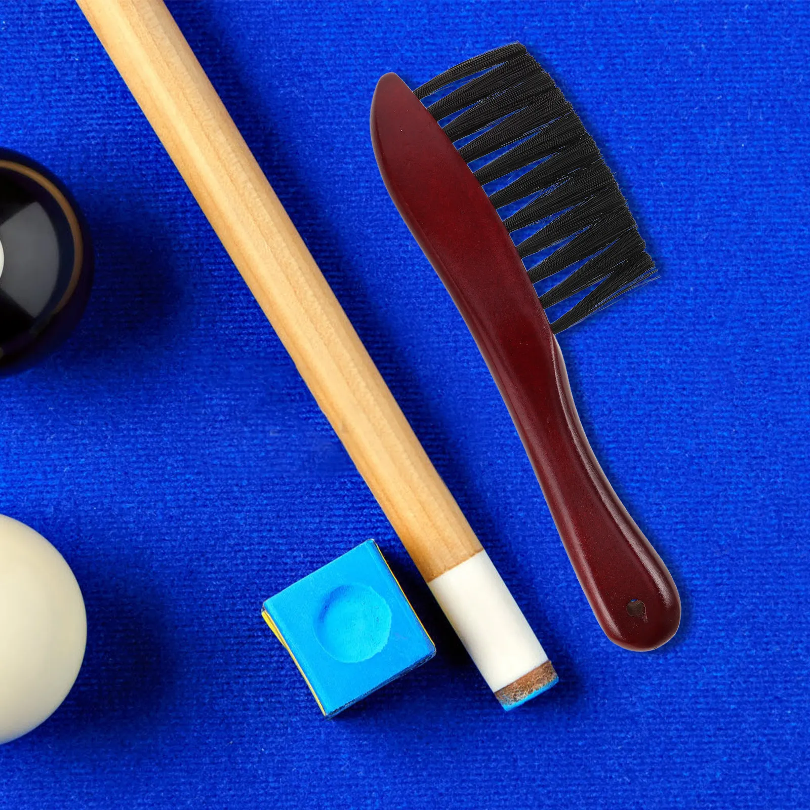 

Pool Table Brush Solid Wood Handle PVC Brush Hair for Billiard Table Felt Cleaning Rails Corners Edge Debris Sweeper Essential