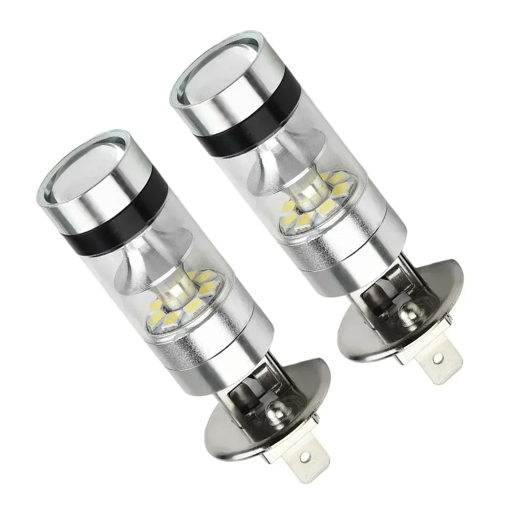 

2Pcs H1 LED Car Bulb 6000K/12V White LED High Power 20-SMD Car Decoding Fog Light Driving DRL Auto DRL Light Bulb