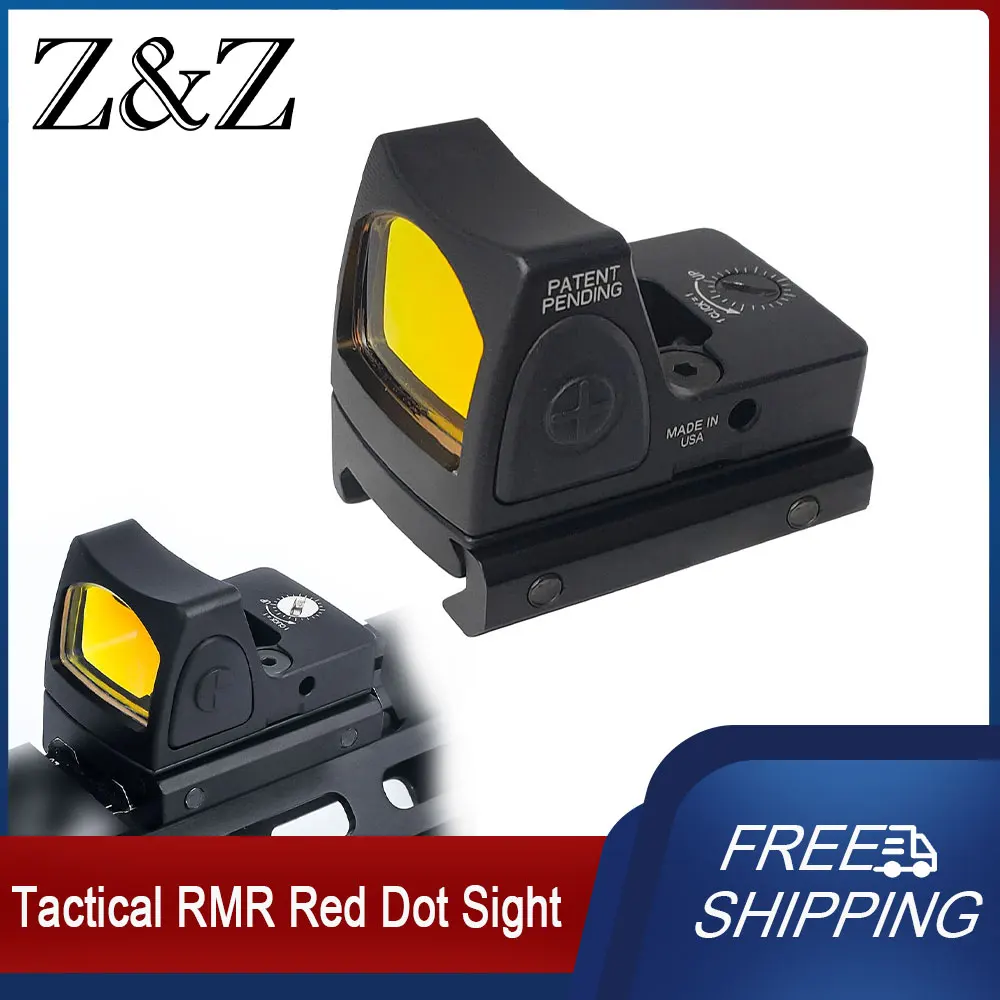 

Tactical RMR Red Dot Sight Reflex Scope Adjustable Aiming Optical Sight Scope fit 20mm Weaver Rail For Hunting Sports