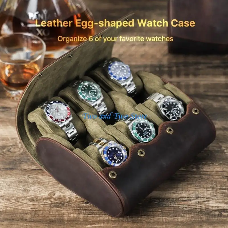 HX6F PU Leather Box Box Watch Case Watch Wristwatch Holder