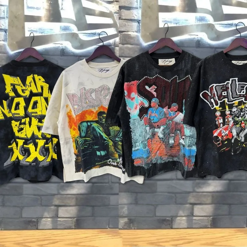 

Летняя футболка Y2K Streetwear для мужчин и женщин, черная, с винтажным граффити, в стиле хип-хоп, с изображением скелета, свободного кроя, с круглым вырезом, с коротким рукавом, хлопковая.