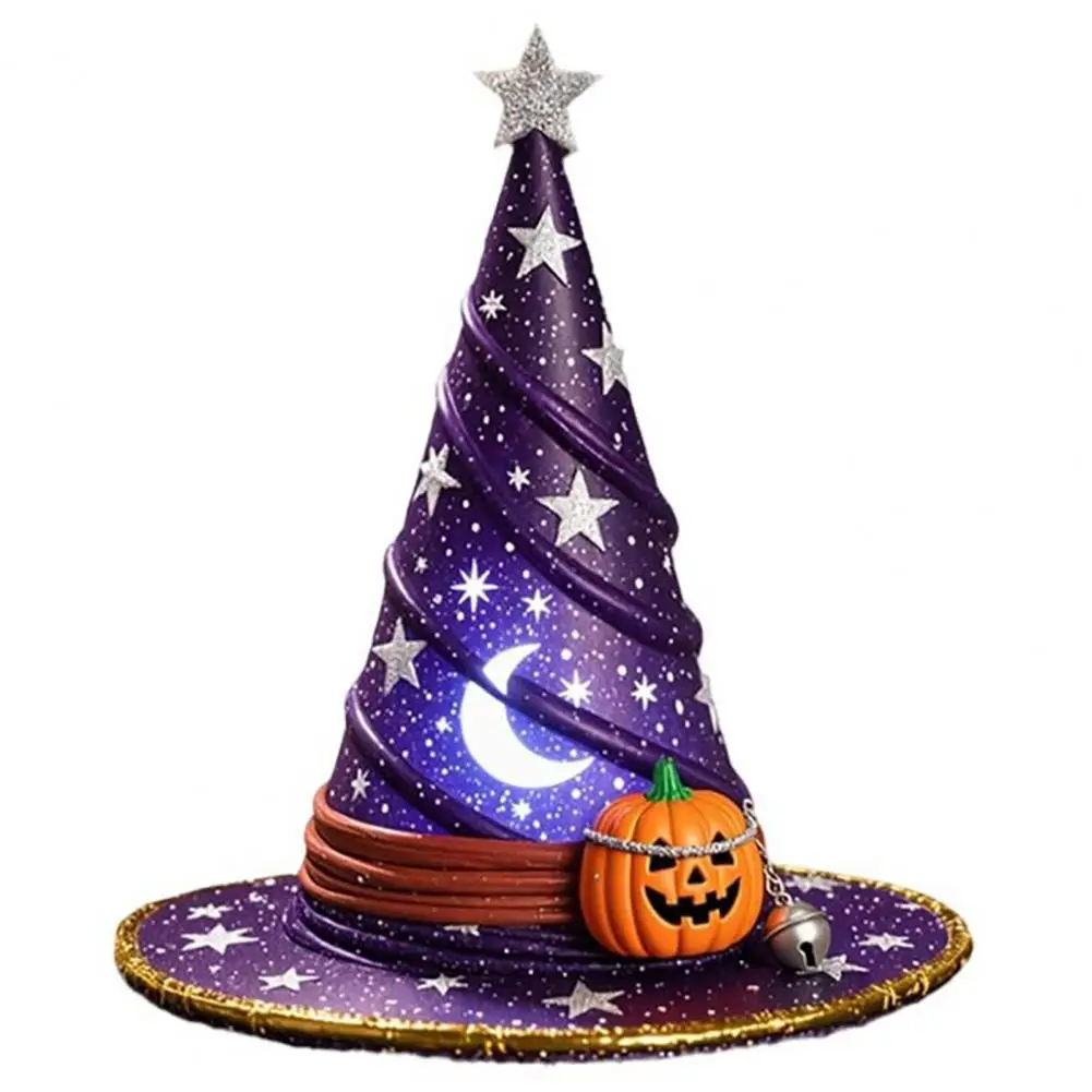 Led Night Light Spooky Witch Hat Night Light Set for Halloween Party Decor Led Ornament Trio for Fun Festive Atmosphere Spooky