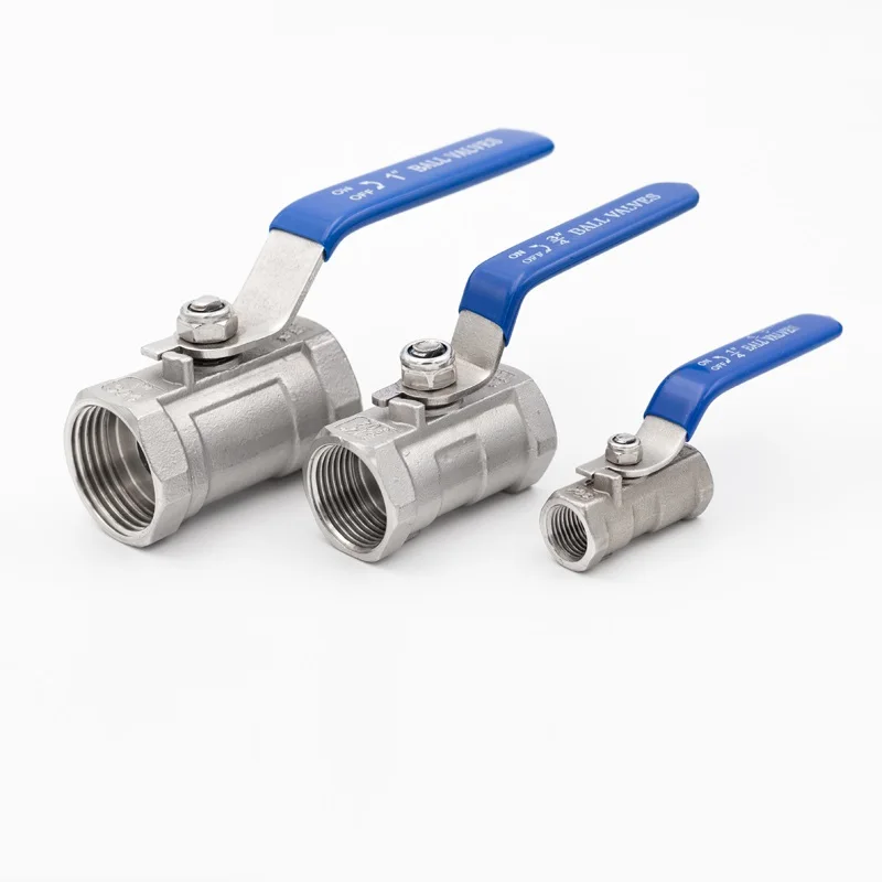 S304 SS316L Stainless Steel One Piece Ball Valve, Threaded Tap Water Pipe Valve Switch 1/4 \