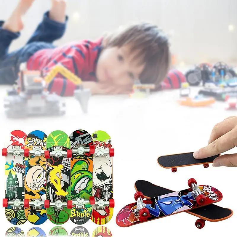 Vinger Skateboard Speelgoed Miniatuur Intellectuele Vinger Speelgoed Gothic Legering Fingerboards Mini Vinger Boord Kids Birthday Party Gifts