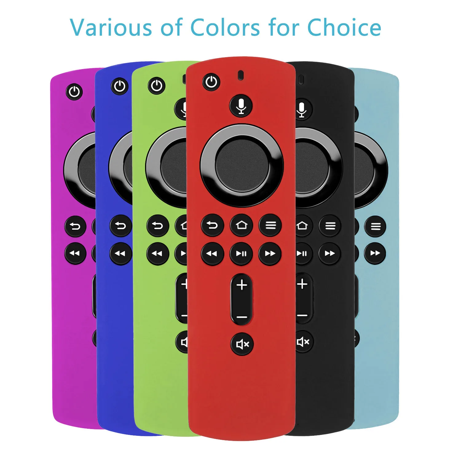 Silicone Case for Amazon Fire TV Stick Remote Control Cover Drop Resistant Design Durable Shockproof Anti-Slip Lighting