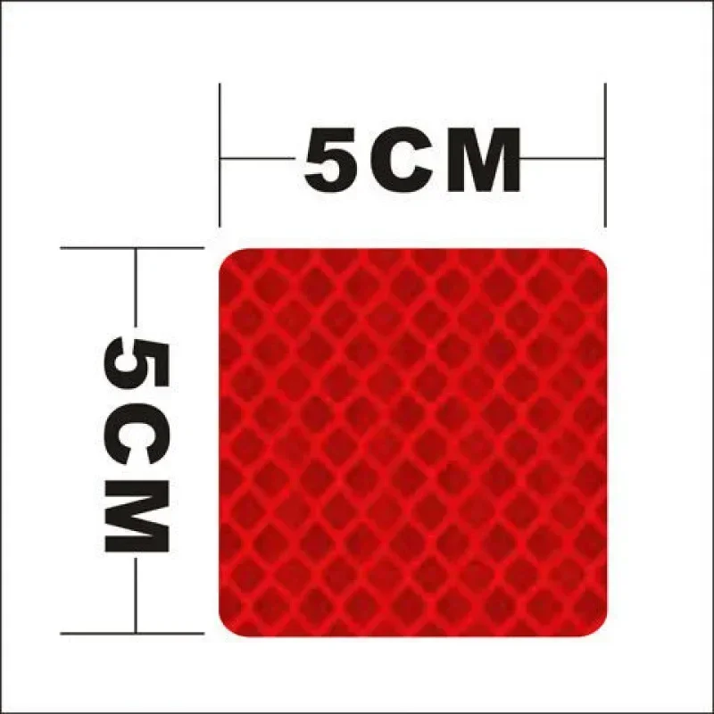 10pcs 3*8cm Car Bumper Reflective Stickers Reflective Warning Strip Tape Secure Reflector Stickers Decals Safety Warning
