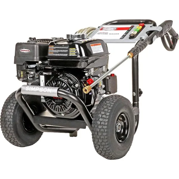 

SIMPSON Cleaning PS3228 PowerShot 3300 PSI Gas Pressure Washer, 2.5 GPM, Honda GX200 Engine, Includes Spray Gun