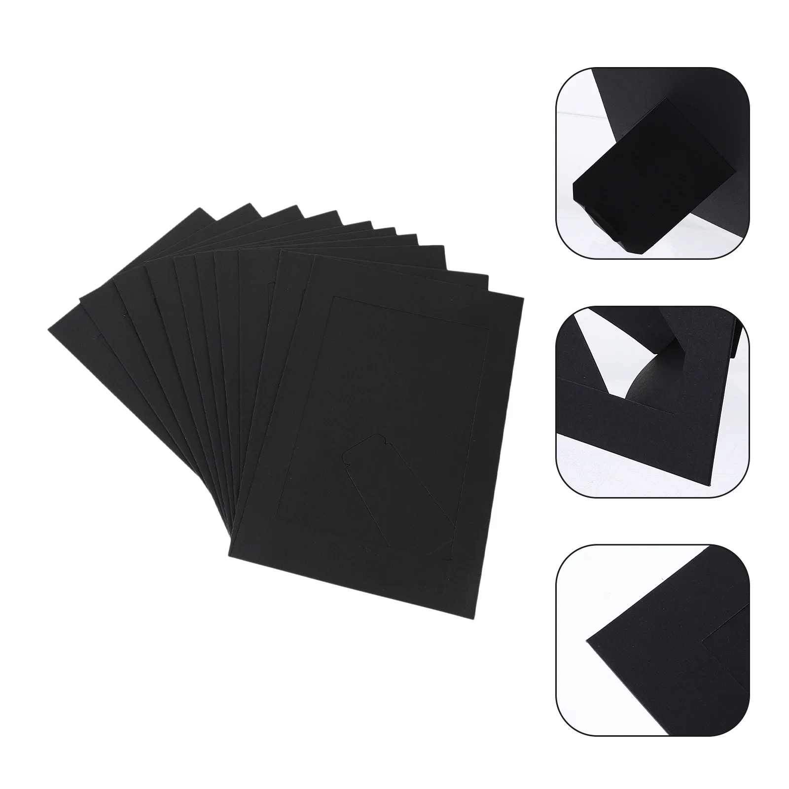 

10Pcs DIY Picture Frame Sturdy Paper Photo Frame Exquisite Desktop Holder for Photos Home Decor Gift Paper Frames