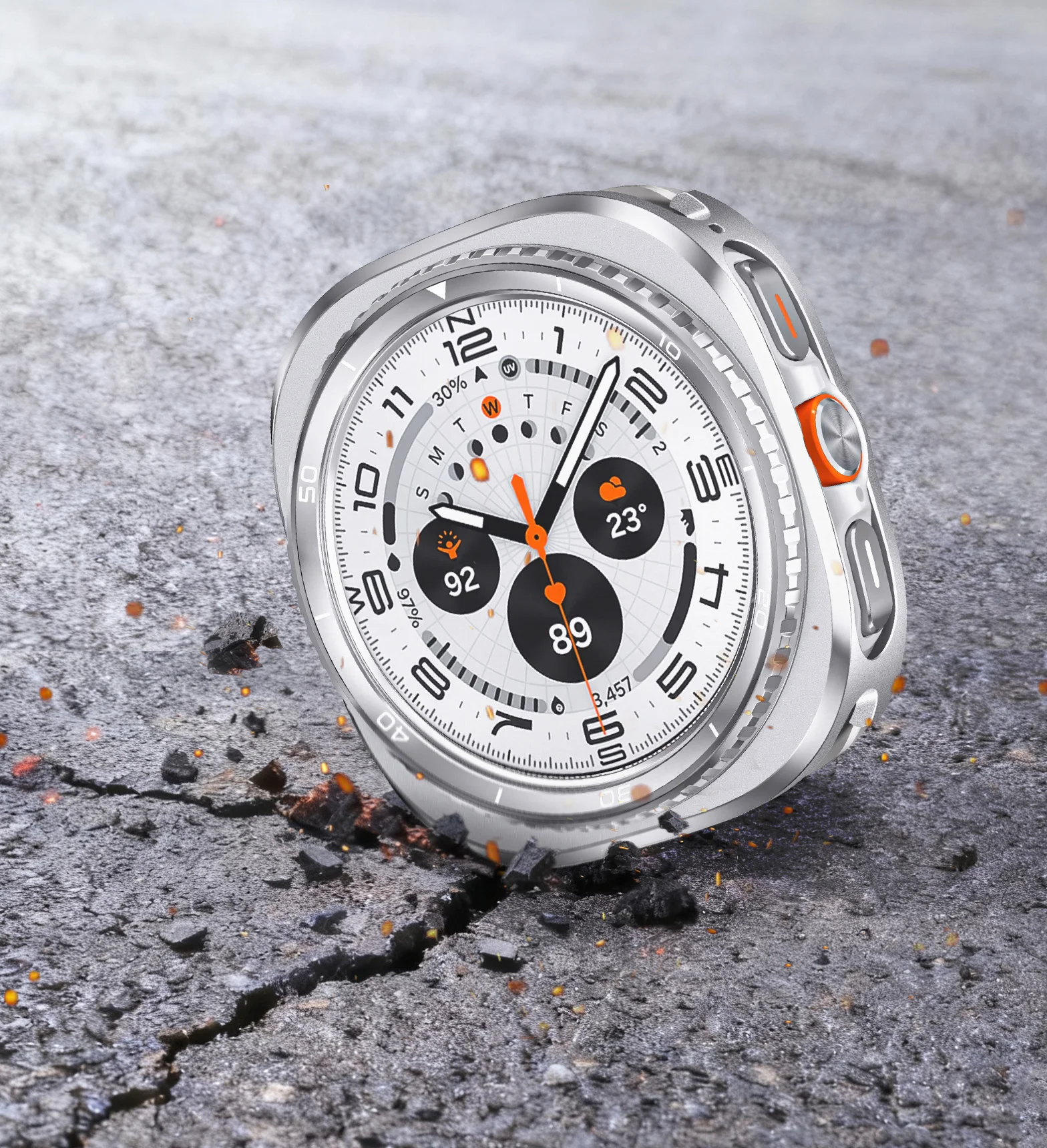 حافظة من سبائك الألومنيوم لساعة سامسونج جالاكسي الترا 2025 47 مللي متر غطاء فاخر لهاتف جالاكسي الترا 2024 ترقية إلى 8 ملحقات كلاسيكية #6