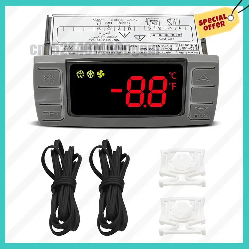 -ABJZ Dixell XR02CX-4N1F1 温度コントローラー用、冷蔵庫/冷凍庫に適合する Dixell 温度コントローラー用交換用