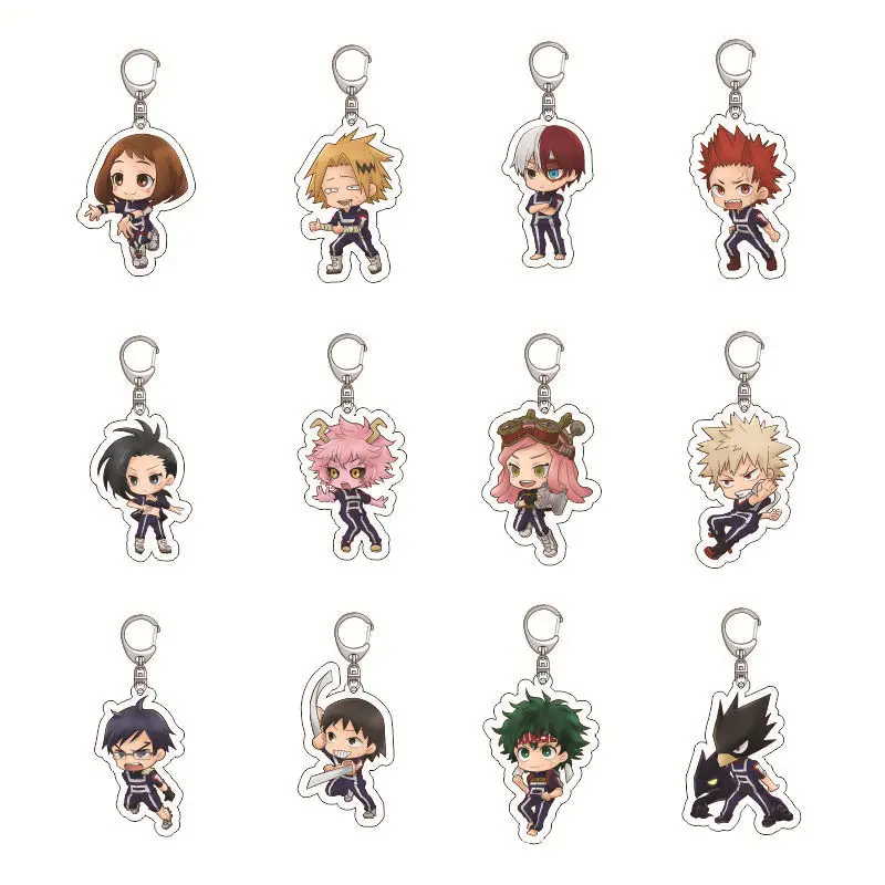 

Акриловый брелок My Hero Academy Izuku Midoriya Shoto Todoroki, аниме-брелок, креативный школьный брелок, милые аксессуары в стиле аниме