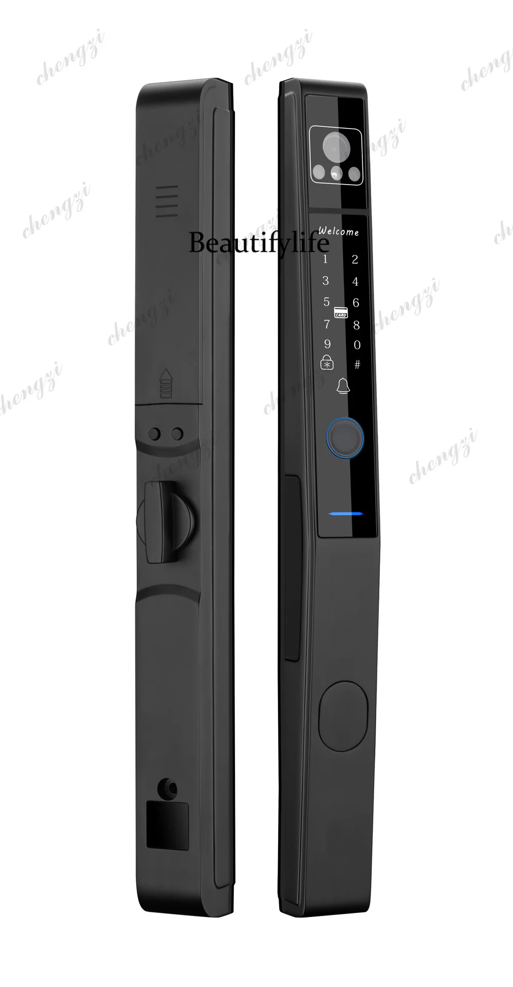 sliding door, smart lock, password swiping fingerprint lock, waterproof and high temperature resistance