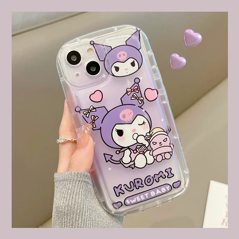 Hello Kitty Sanrio cinnamoroll kuromi pochacco melody Phone Case For iPhone 16 15 14 13 12 11 Pro Max 16 Plus Case cartoon Cover