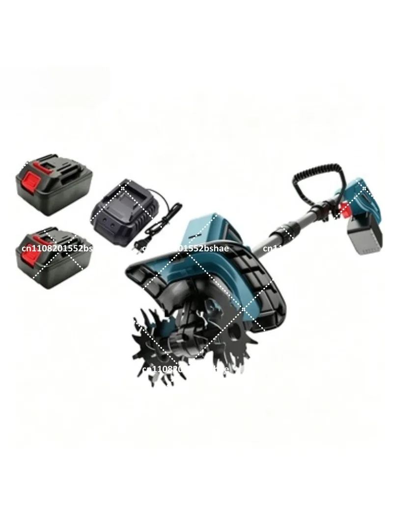 Handheld Electric Tiller Garden Soil Cultivator Rotary Hoe Small Household Tool