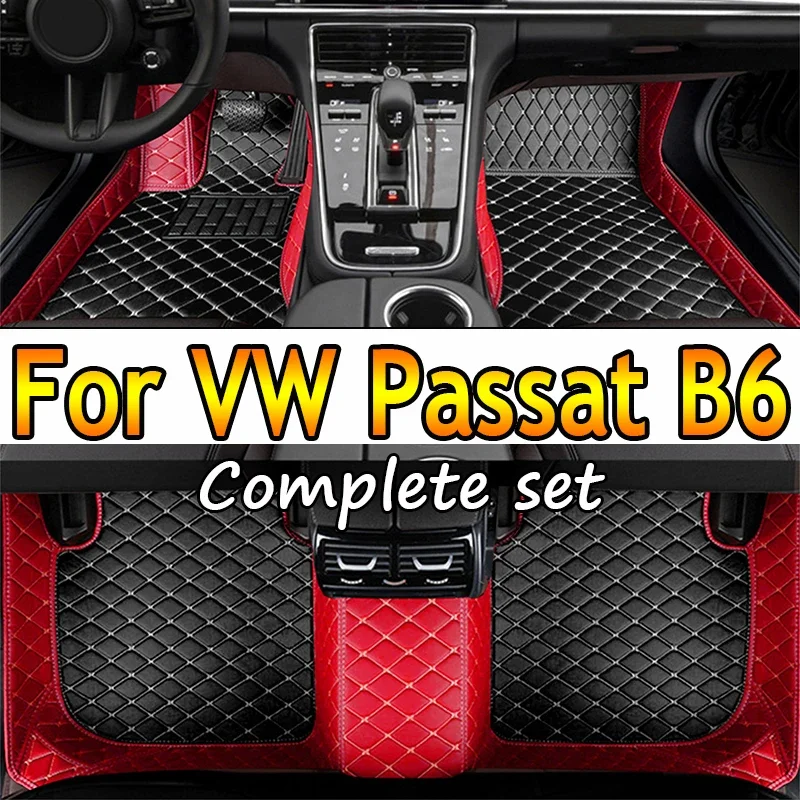 

Custom Made Leather Car Floor Mats For Volkswagen VW Passat B6 2007 2008 2009 2010 2011 Carpets Rugs Foot Pads Accessories