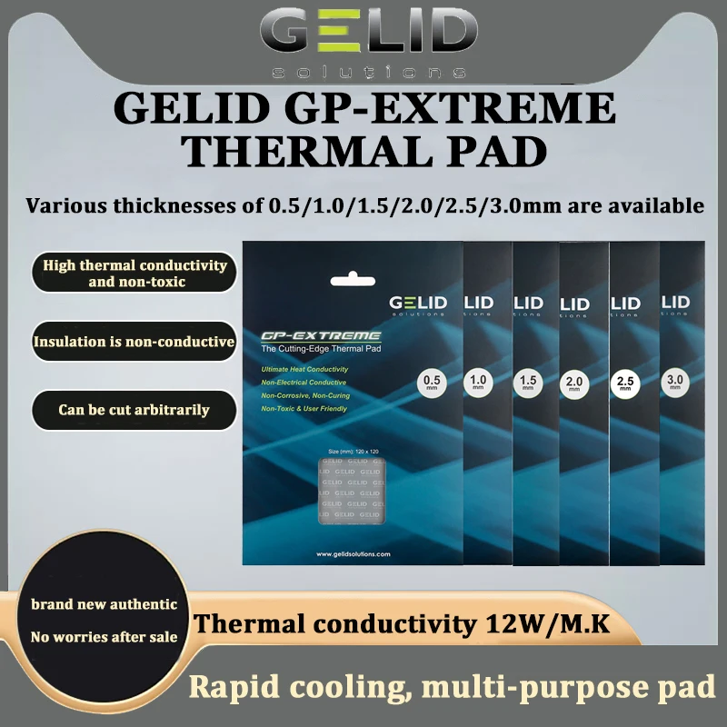 Gelid GP-EXTREME Multi-size high-performance thermal pad CPU/GPU Graphics Card thermal pad Motherboard thermal pad