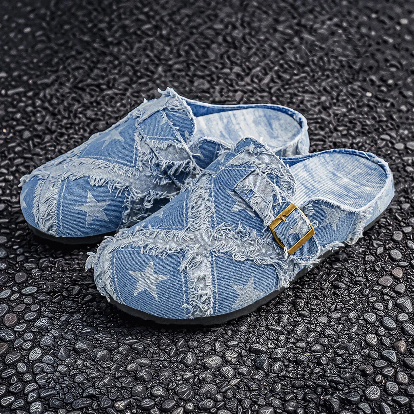 Sandalias de Corcho para Hombre y Mujer, Zuecos de Moda con Plantilla Suave, Sandalias de Playa de Gamuza con Soporte de Arco, Zapatos Muller para Exteriores para Niñas