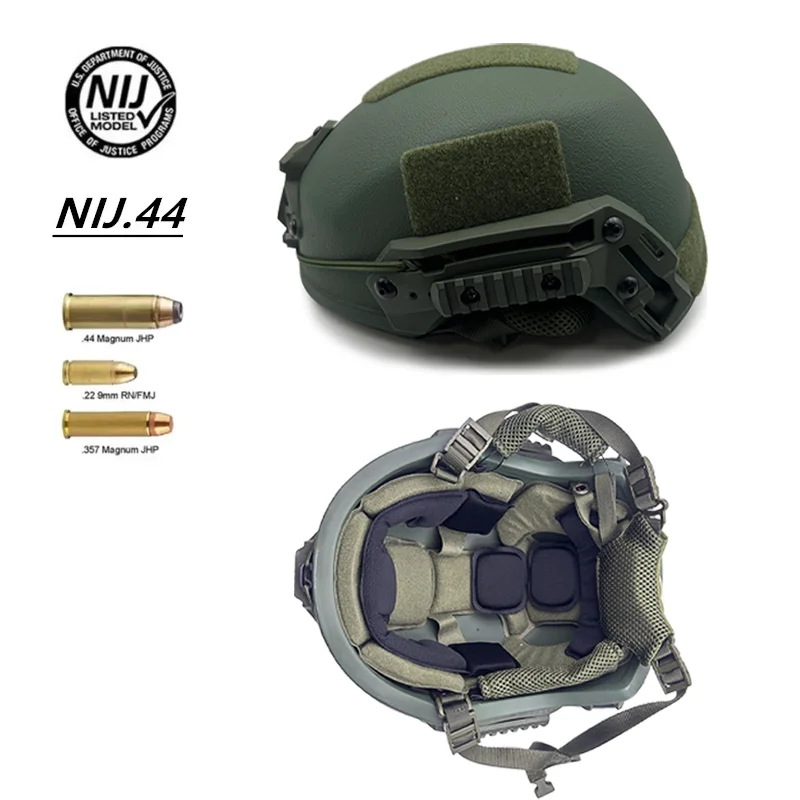 Wendy II helmet Tactical Base Wendy helmet Wendy Style Ballistic Helmet NIJ IIIA .44 High Cut Aramid PE Bulletproof Helmet