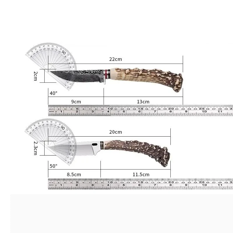 Outdoor forged stainless steel multi-function knife Mini sharp carving knife with holstered kitchen tools