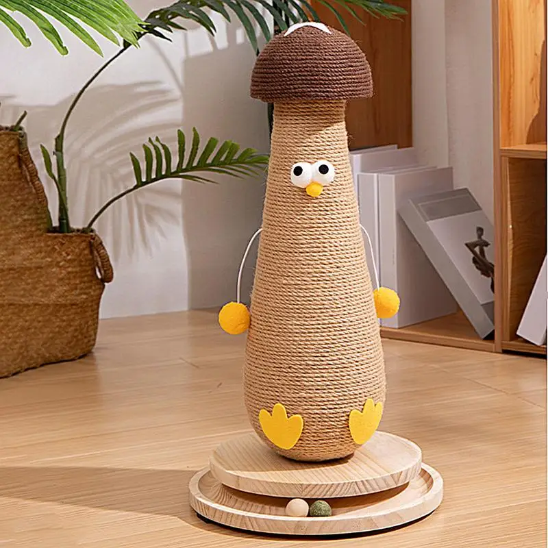 

Sisal Scratching Post Mushroom Protection Furniture For Cats Itching Facilities Cat Tree Toy Accessories Pet Products