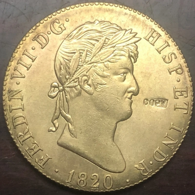 1820 España 8 Escudos - Copia de monedas Fernando VII