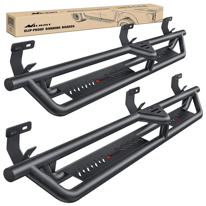 

Подходит для четырехдверных двухуровневых текстурированных черных противоскользящих боковых ступеней JT Classic с порошковым покрытием.