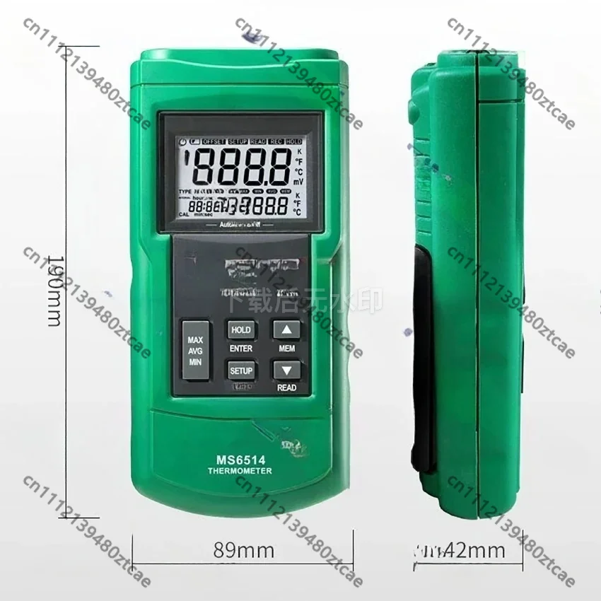 Dual Channel Digital Thermometer Data Logger Thermocouple Temperature Sensor Tester USB Interface High Precision 1000Groups Data