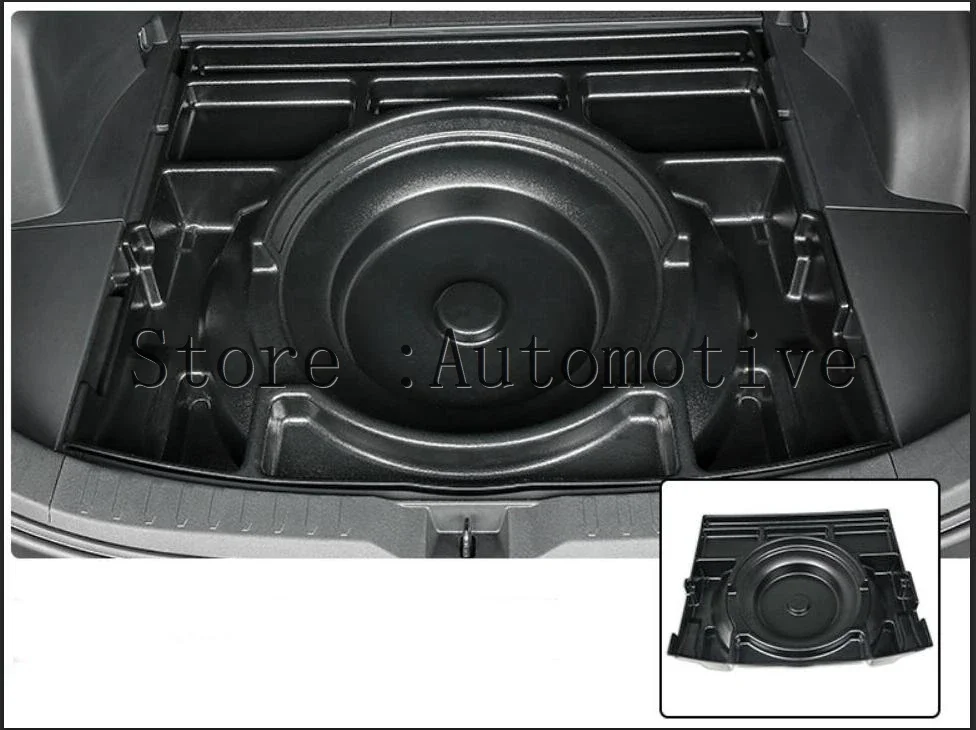 

2019 2020 20212022 For Toyota RAV4 Spare Tire Storage Box Rear Trunk Tail Box Car Spare Wheel Organizer Modification