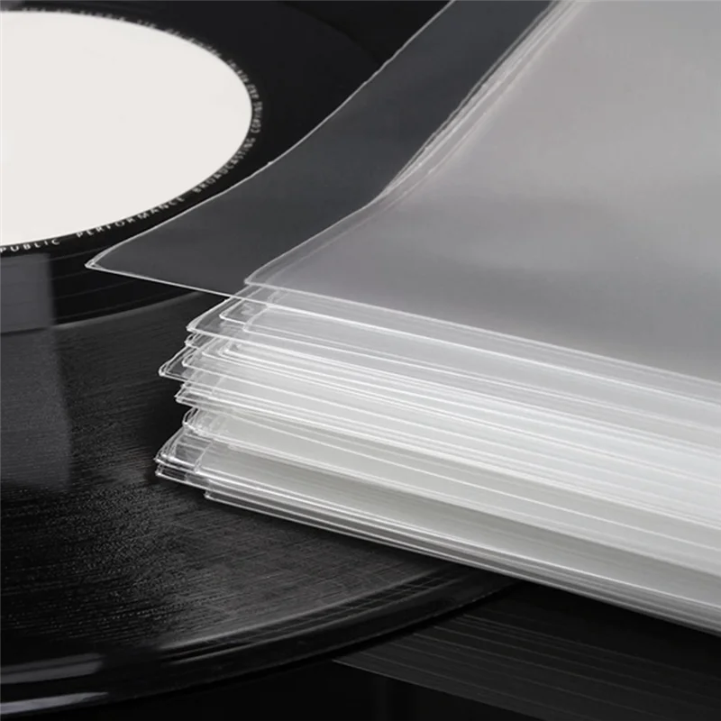 

50PCS Vinyl Record Protective Sleeve 12 Inch for Turntable Player LP Vinyl Record Self Adhesive Records Bag HOT