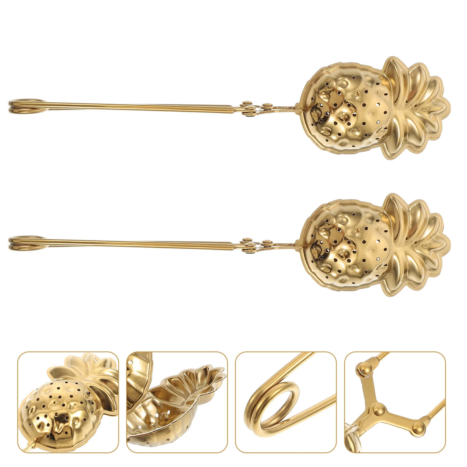 2pcs Stainless Steel Filter Strainer Home Kitchen Infuser Tool For Loose Leaf Making Tea Accessory Filter Basket Tea Leaves