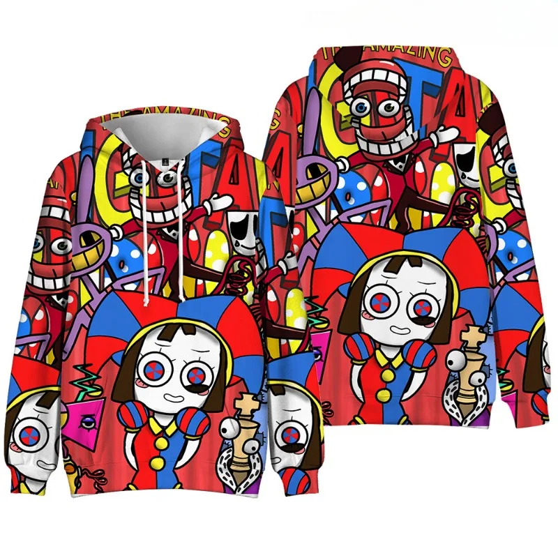 The Amazing Digital Circus Magical Digital Circus Cartoon Hoodie Sweatshirt  Children's Gifts Boys Girls Anime Kawaii