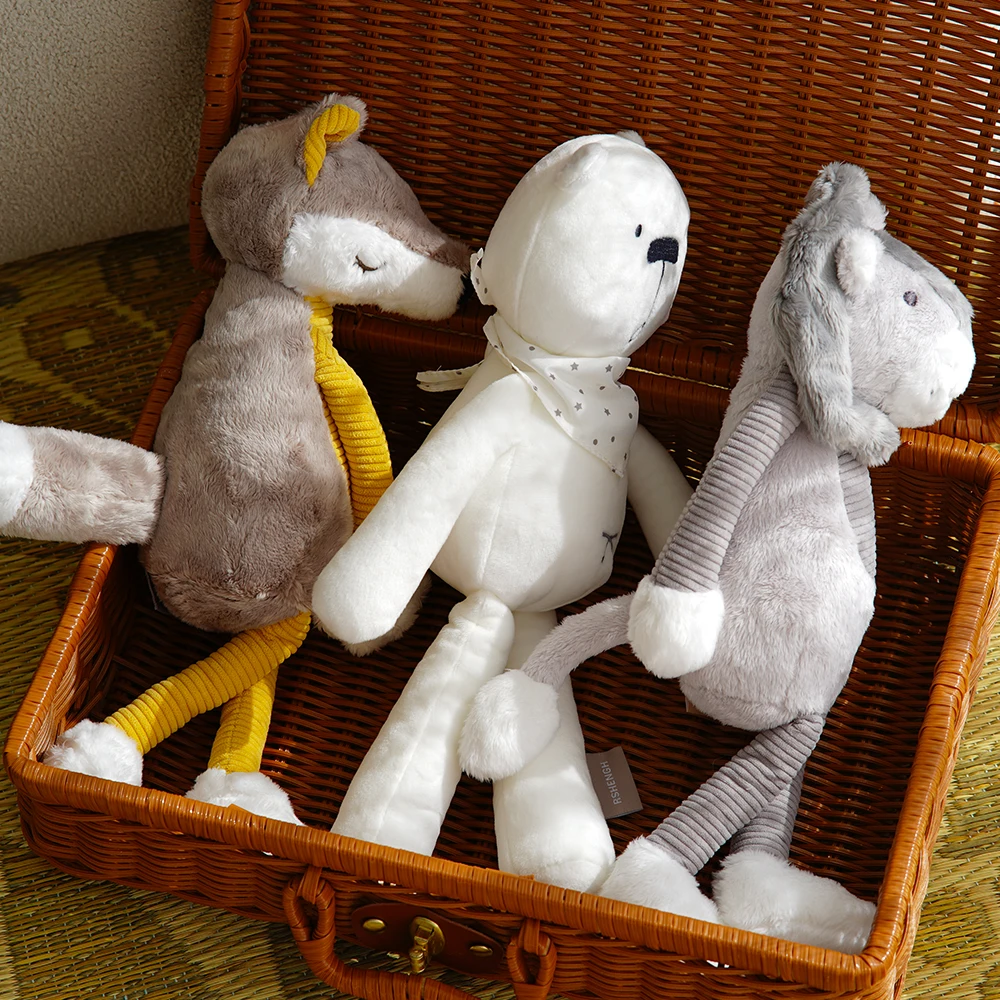 Jungle Animal Lion Bear Fox Plush Toys Forest Stuffed Doll Home Room Decor Children Gifts