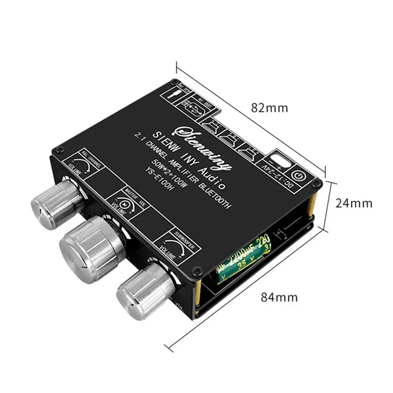 50Wx2+100W YS-E100H 2.1 Subwoofer Hi-Lo TPA3116 Modulo scheda amplificatore a canale conveniente portatile