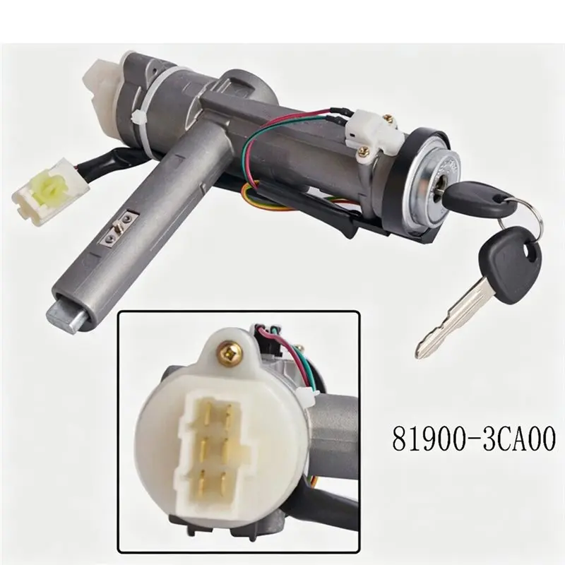 【Top Sale !!】For Sonata 2002-2005 819003CA00 81900-3CA00 Car Ignition Switch Lock Cylinder Replacement Set For Kia Optim view 4