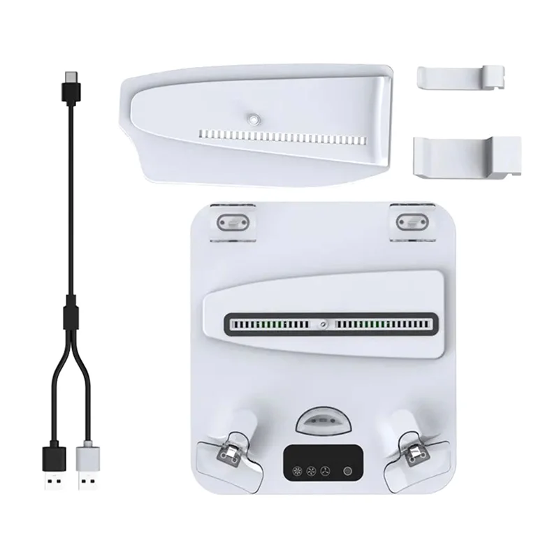ELECT-For PS5 حامل عمودي مع قاعدة شحن بالوعة الحرارة لوحدة التحكم Ps5pro/Ps5slim/ VR2