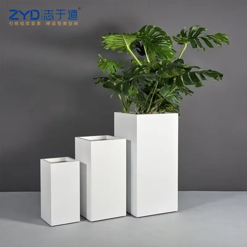 for Bespoke Size Metal Flower Box OEM Custom Planter Container for Landscape Architect Project Outdoor Street Garden