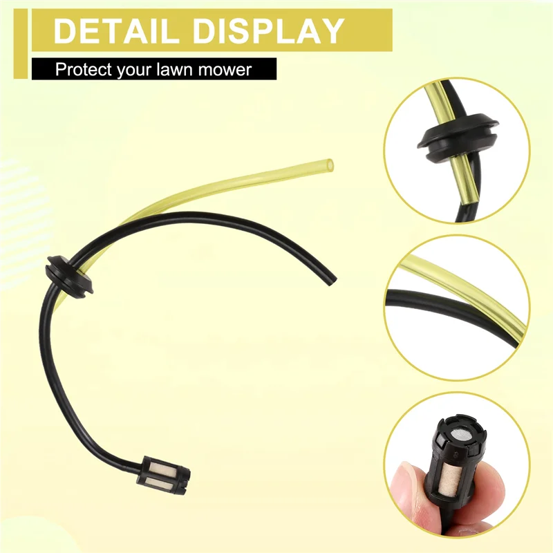 

AB33-10PCS Fuel Hose Pipe With Fuel Filter Kit For 139/140/G35/144 Strimmer Cutter Mower Trimmer Gasoline Fuel Tank Filter