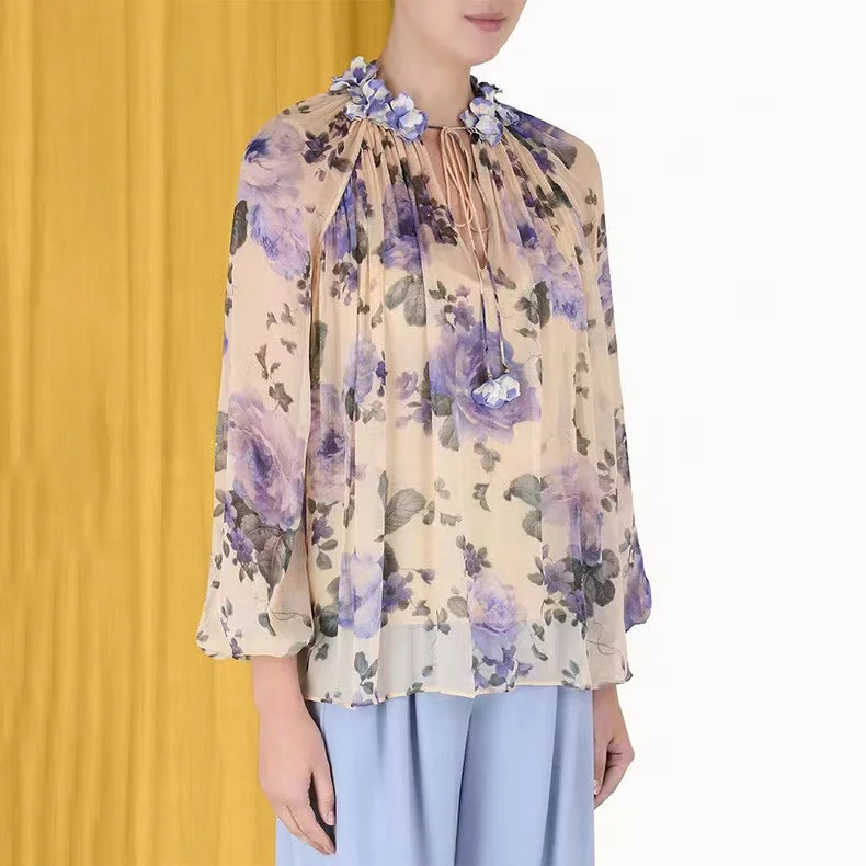 

Silk Pleated ort Pants Belted Gingham Print Tee-piece Set Women's Spring Summer New Arrival Australian Faion