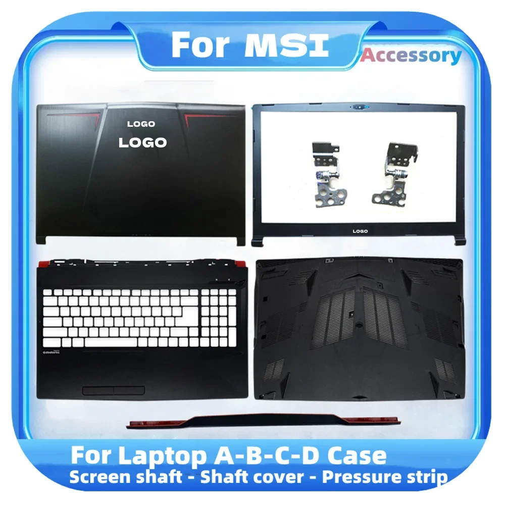 

NEW Laptop LCD Back Cover For MSI GP63 GP63VR Front Bezel/Hinges/Palmrest/Bottom Case Upper Top Case 3077C1A213HG017 Black