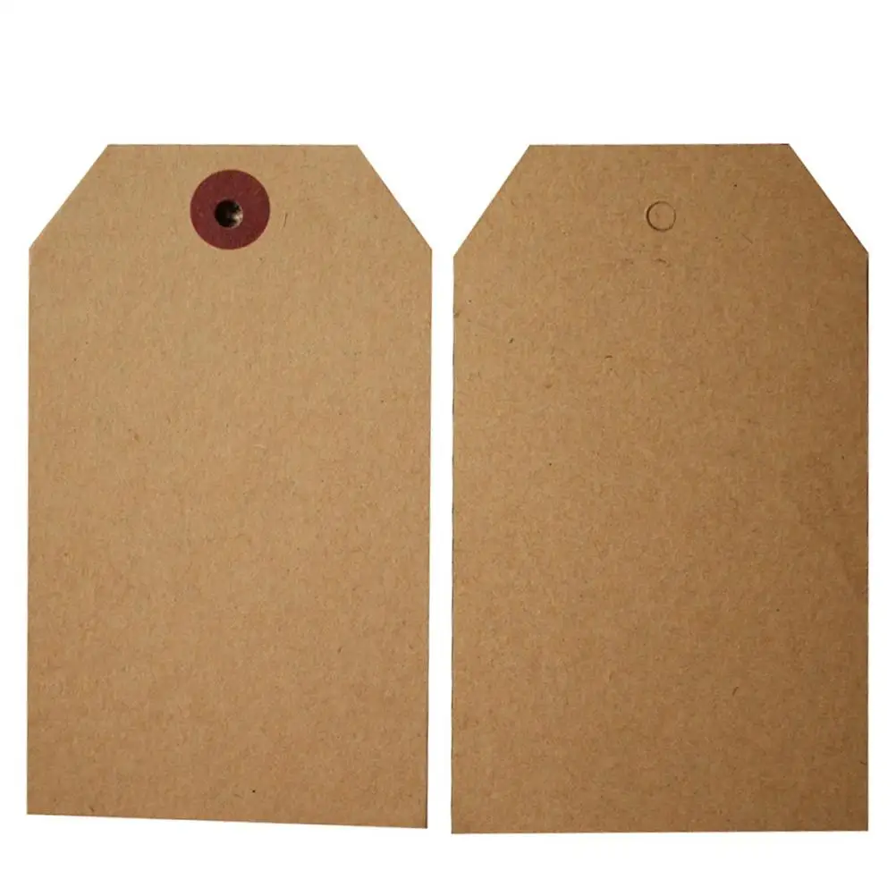 100 шт. DIY этикетка ценники упаковка свадебный подарок украсить коричневую крафт-бумагу